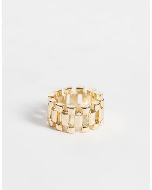 ASOS Bague épaisse avec bracelet - Métallisé