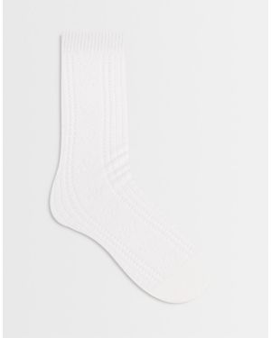SUI AVA Favourite Socks With Flower Details - White