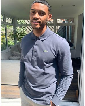 Lacoste Lacose Long Sleeve Polo Shirt - Grey
