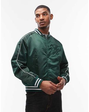 Tommy Hilfiger Nylon Varsity Jacket - Green
