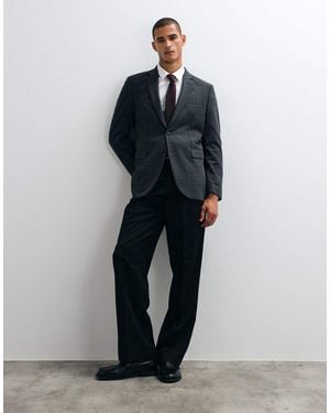 Mango Paris Slim Fit Suit Blazer Co-ord - Blue