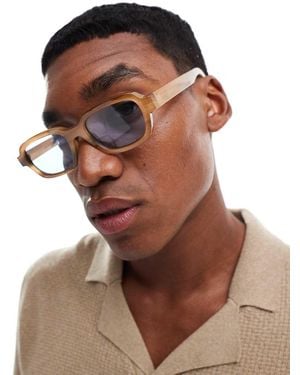 Jack & Jones Rectangle Sunglasses - Brown