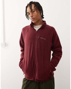 Columbia Fast Trek Ii Full Zip Fleece - Red