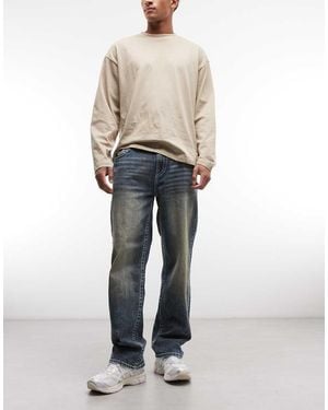 TRUE RELIGION Bobby Big T Skate Jeans - Natural