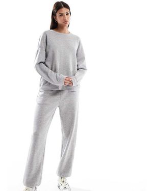 Vero Moda Oversized Joggingbroek Met Aansluitende Boorden - Grijs