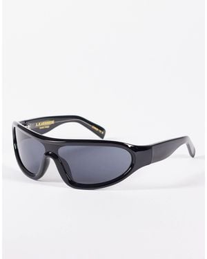 A.Kjærbede Devon Wrap Shield Sunglasses - Blue