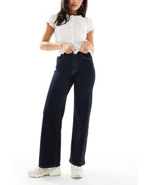 ONLY Madison High Waist Wide Leg Jeans - Blue