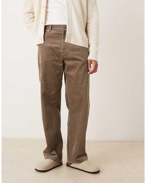 ARKET Losse Broek Van Corduroy - Naturel