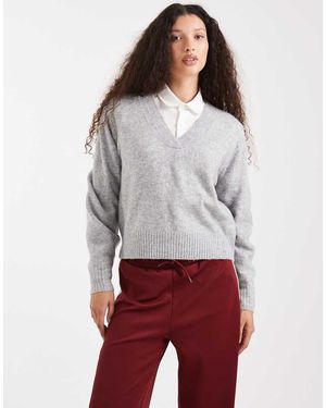 Vero Moda Soft Oversized V-neck Jumper - Red