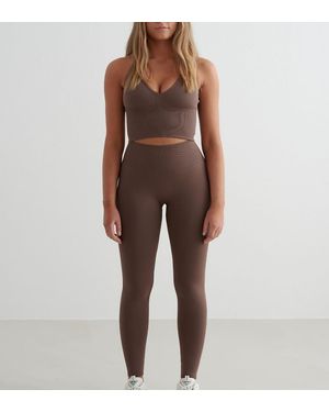 Aim'n Macchiato Shape Seamless Tights - Brown