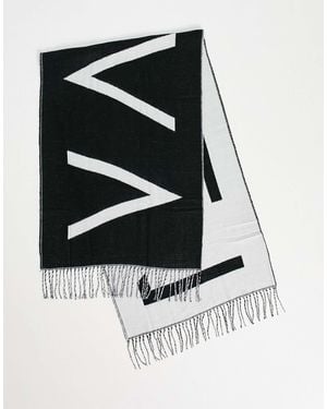 VAI21 Xl Fringe Scarf - Black