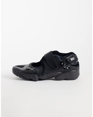 Nike Air rift baskets en cuir es - Noir
