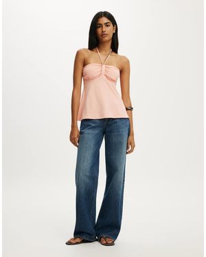 Cotton On Lucy Babydoll Halter - Blue