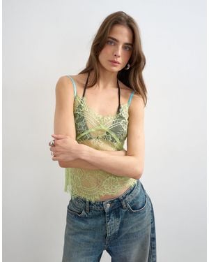 TOPSHOP Lace Cami Top - Multicolour