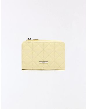 Bershka Patent Effect Purse - Natural