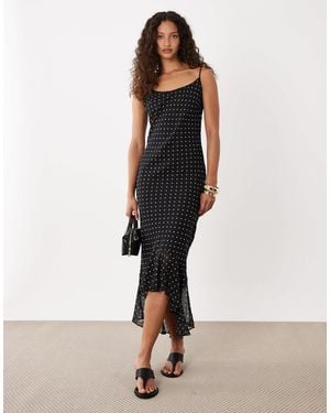 ASOS Fishtail Maxi Dress - Black