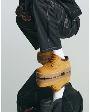 Bershka Chaussures avec détails matelassés - jaune - Marron