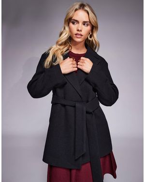 Forever New – eleganter wickelmantel - Blau