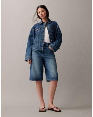 ASOS baggy Bermuda Short - Blue