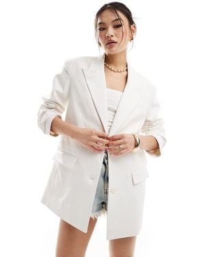 NA-KD Americana Blanco Hueso Extragrande De