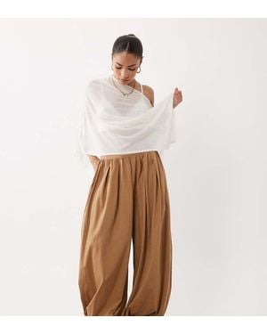 Miss Selfridge Balloon Trousers - White