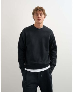 TOPMAN Relaxed Fit Heavyweight Sweatshirt - Blue