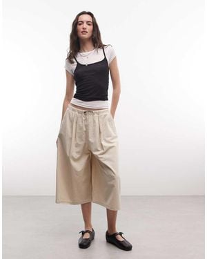 Collusion Pull On Longline Jort - Natural
