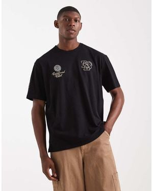 Redefined Rebel Boxy Oversized T-Shirt - Black