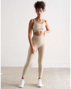 Aim'n Ribbed Seamless Tights - Natural