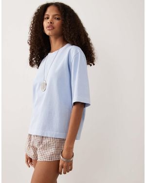 ARKET Pure Cotton Heavyweight Boxy Fit T-shirt In - White
