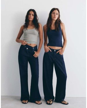 Pull&Bear Pack Of 2 Tank Tops - Blue