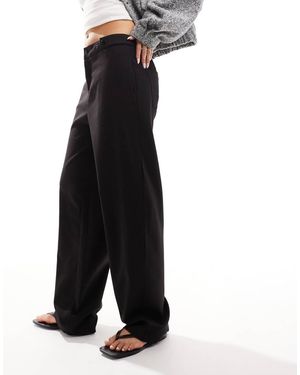 Pimkie Pantaloni Ampi Sartoriali Neri Regolabili Sul Lato - Blu