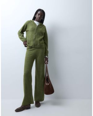 Vero Moda Wide-leg-strickhose als kombiteil - Grün