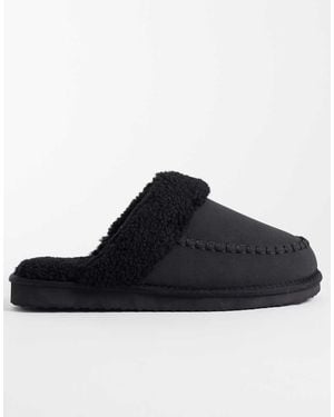 ASOS Collared Mule Slipper - Black