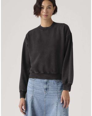 Levi's – vintage – kastiges sweatshirt - Schwarz