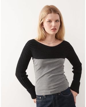 Weekday – gestrickter bolero - Schwarz