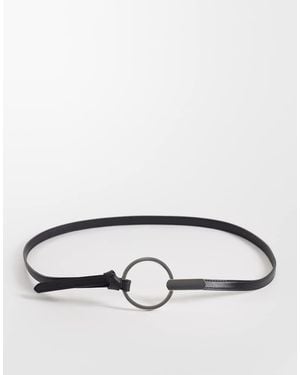 Mango Super Slim Belt - Grey