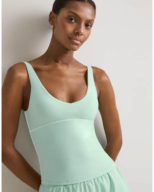Tala Skinluxe Contrast Piping Singlet - Green