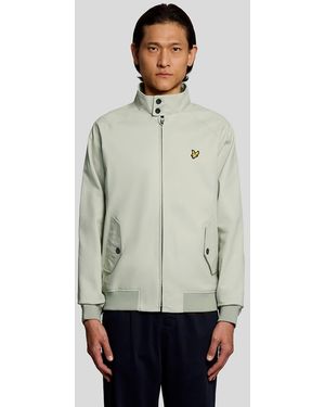 Lyle & Scott Mid Jackets Cotton Harrington Jacket - White