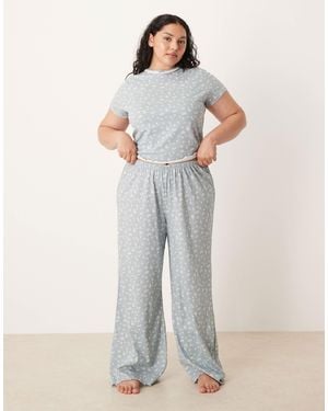 ASOS Asos Design Curve Mix & Match Pajama Pants - Gray
