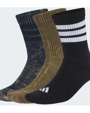 adidas Originals Stonewash Crew Socks 3 Pairs - Black