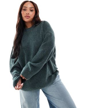 Vero Moda Soft O-neck Oversized Jumper - Blue