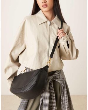 Accessorize Borsa A Tracolla Nera Arrotondata - Neutro
