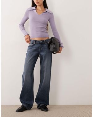 Cotton On Straight jeans mit niedrigem bund - Blau