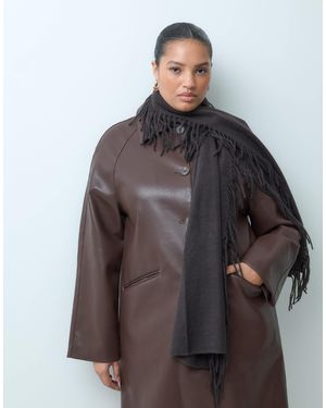 Vero Moda All Over Fringing Detail Scarf - Brown