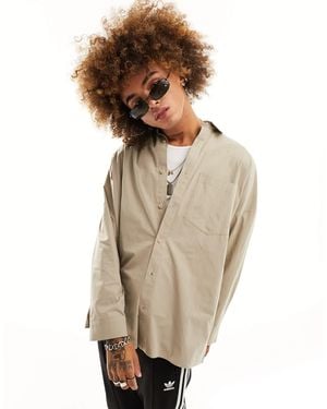 Collusion Oversized Shirt - Natural