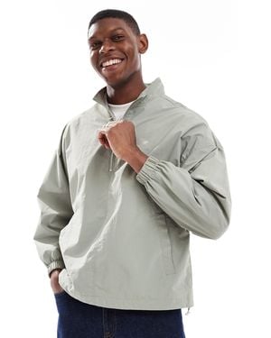 ASOS Ripstop Overhead Track Jacket - Grey