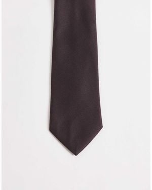 ASOS Textured Satin Tie - White