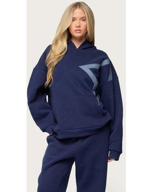 Edikted Starly Oversized Hoodie - Blue