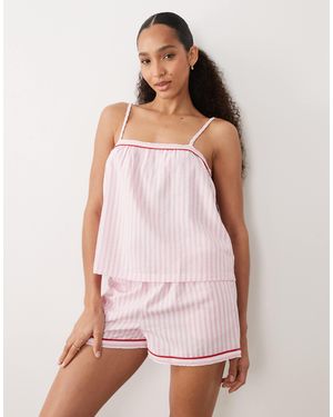 Threadbare Cami Top And Shorts Pyjama Set - Pink